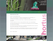 Tablet Screenshot of hortus-gartenbau.de